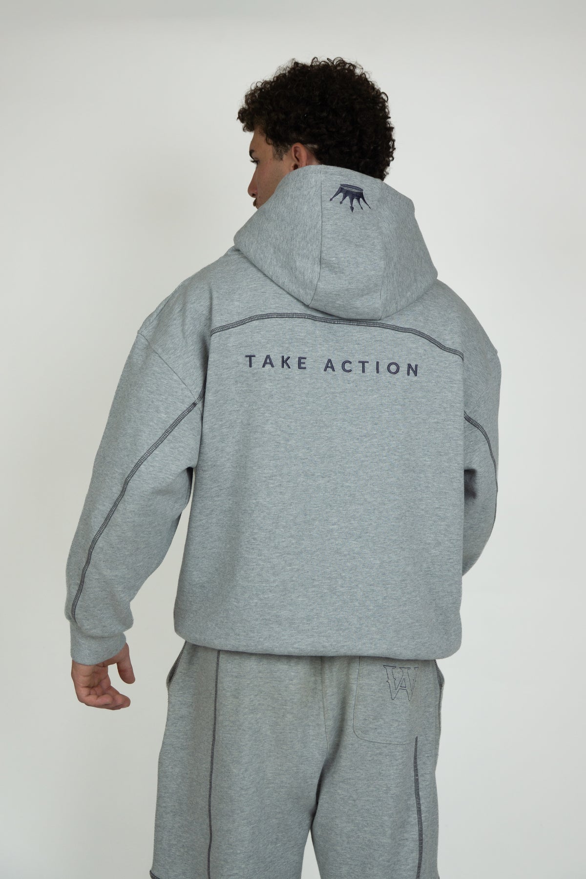 Heather Gray Zip-up Jacket