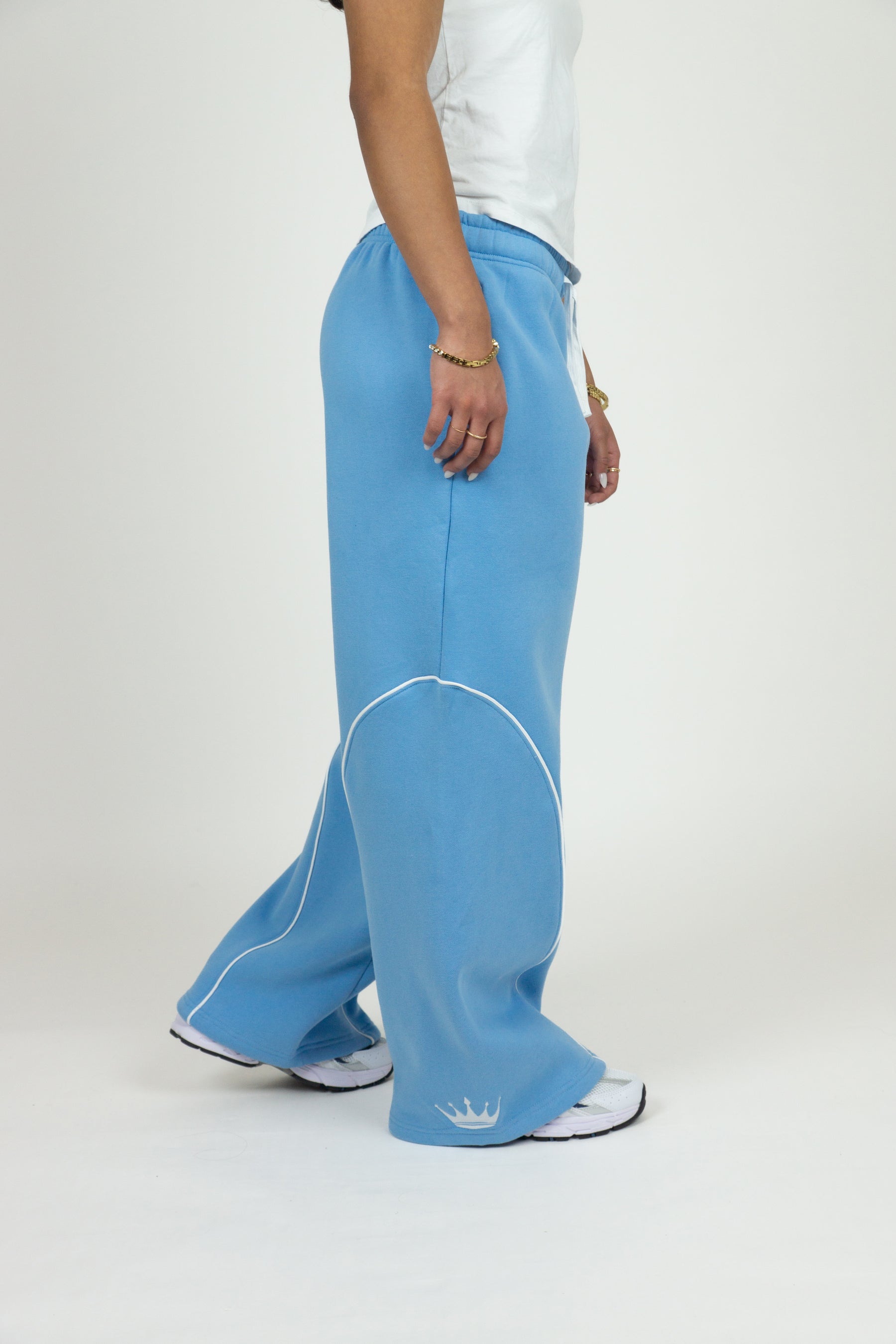 Blue Baggy Sweatpants
