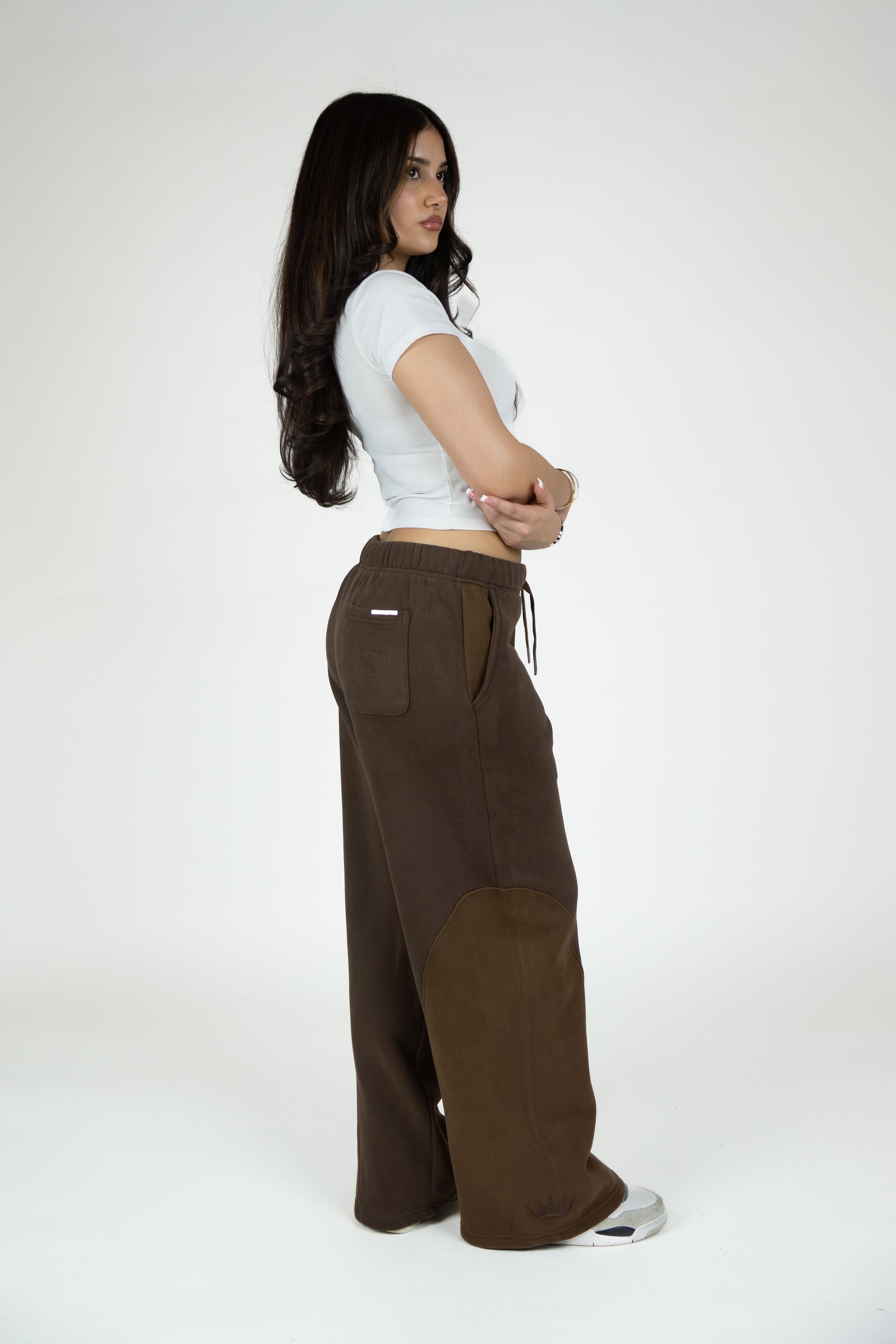 Brown Baggy Sweatpants