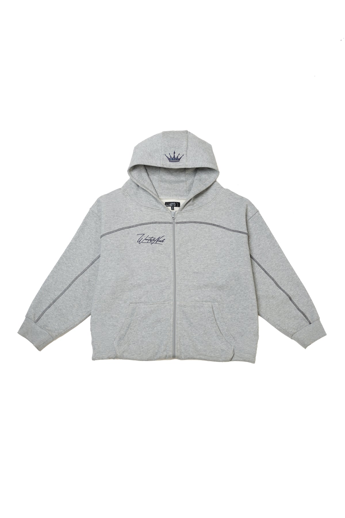 Heather Gray Zip-up Jacket