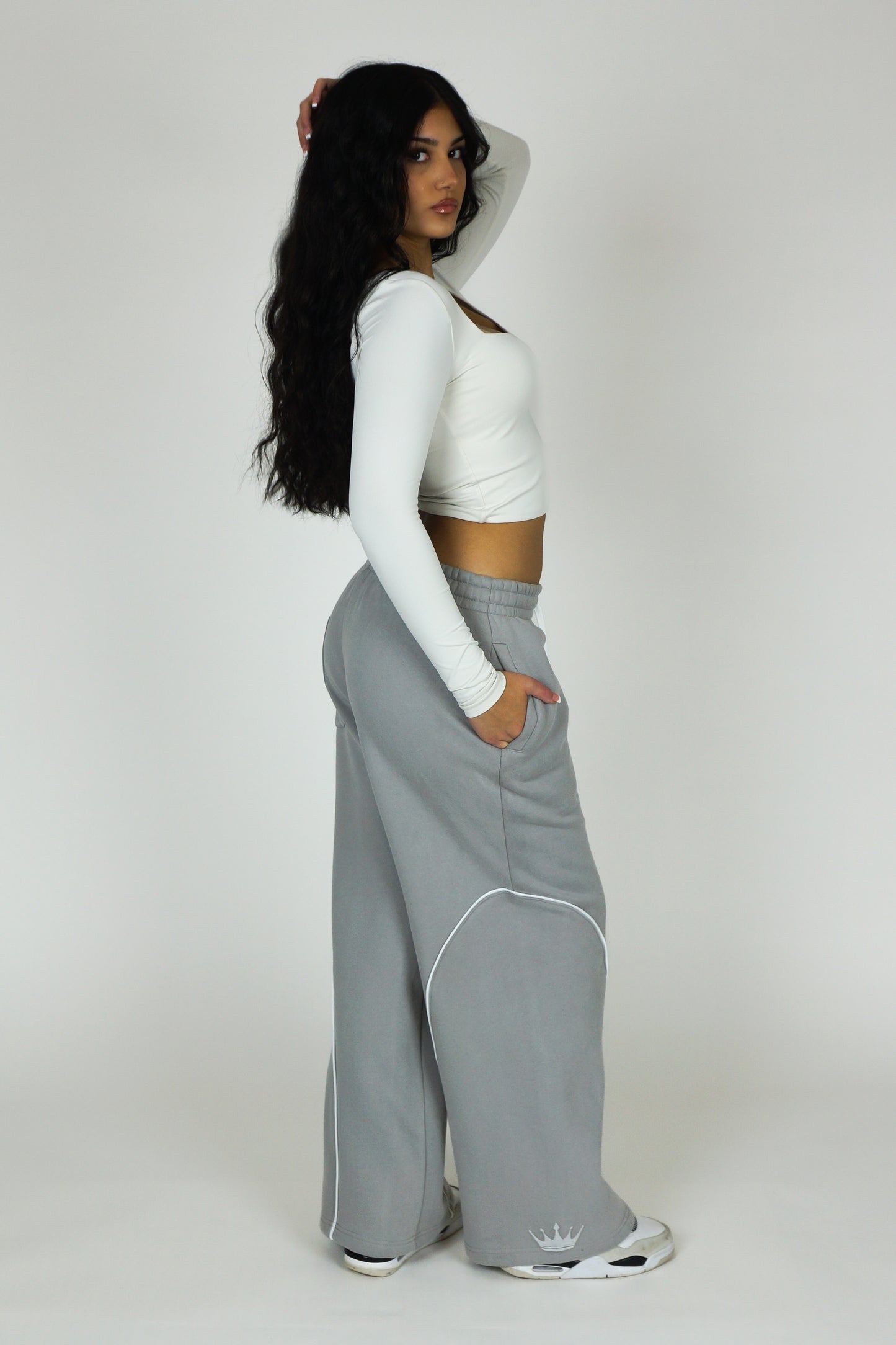 Gray Baggy Sweatpants