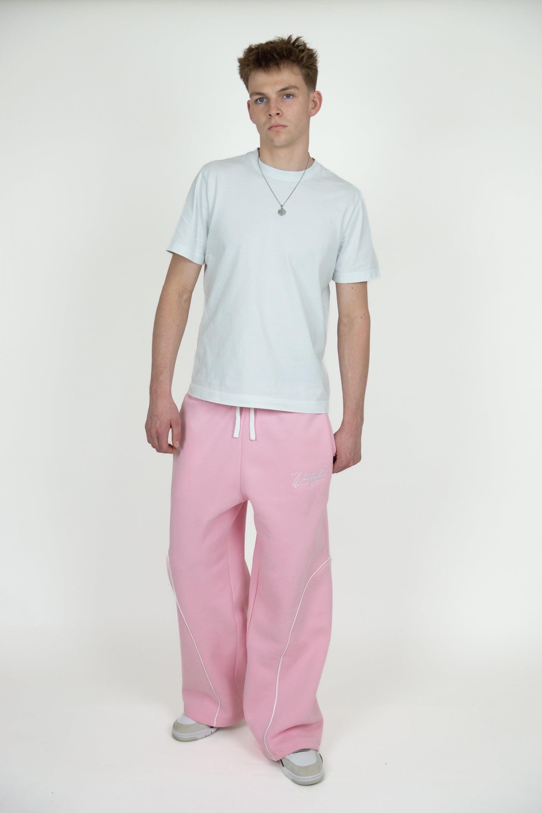 Pink Baggy Sweatpants