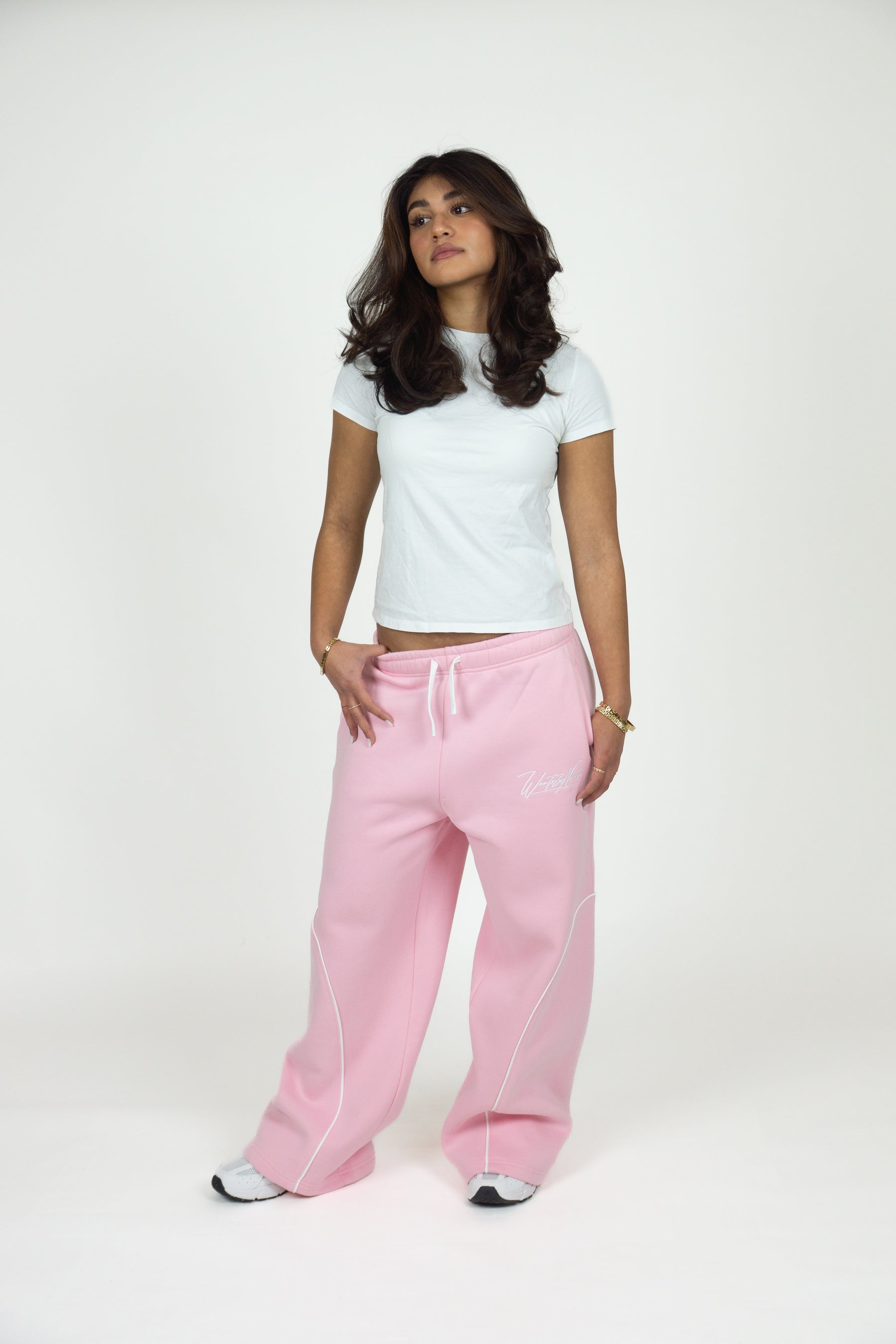 Pink Baggy Sweatpants